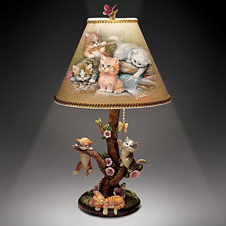 Country Kitties Lamp