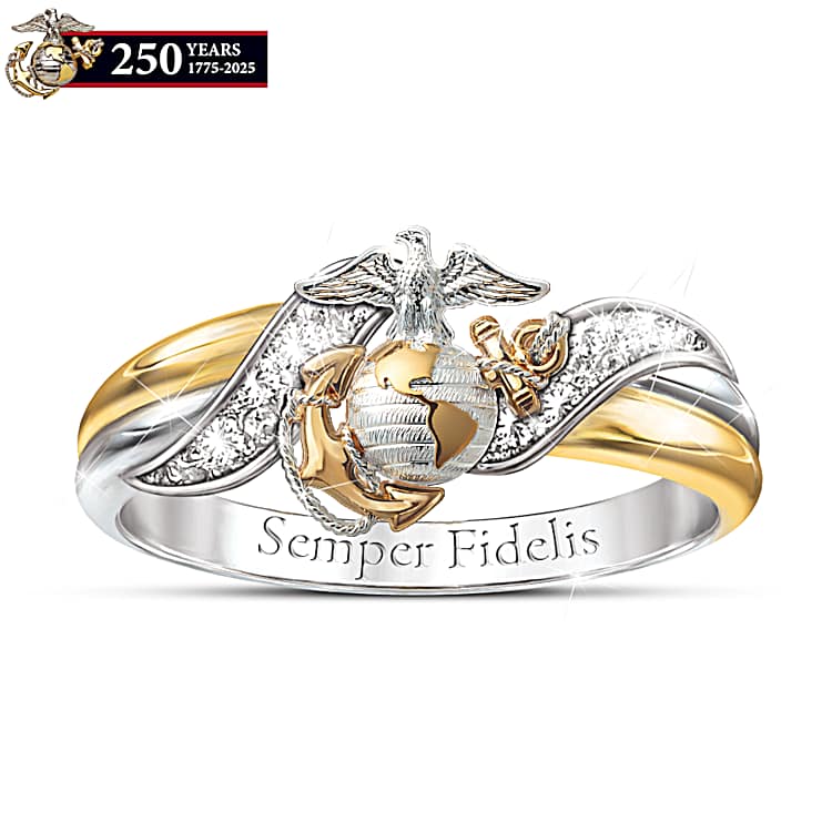 Ring USMC Womens Embrace Diamond Ring