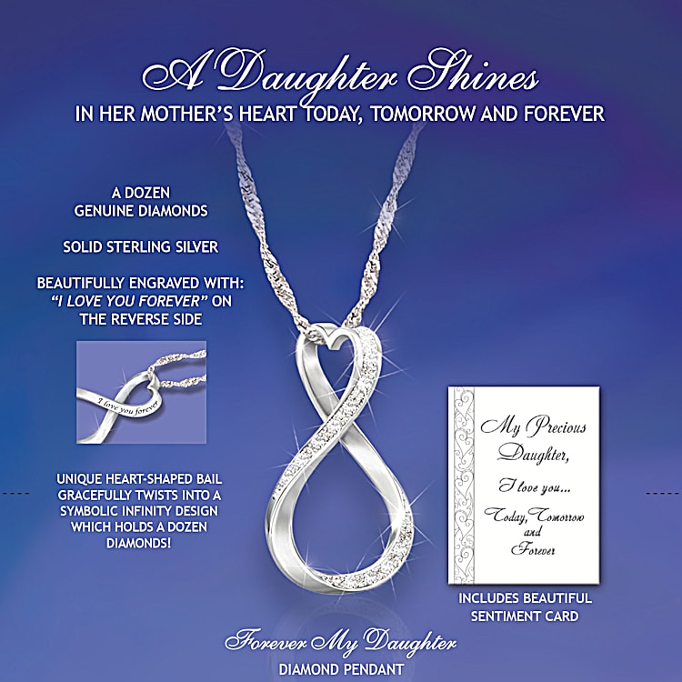 Daughter diamond necklace sales