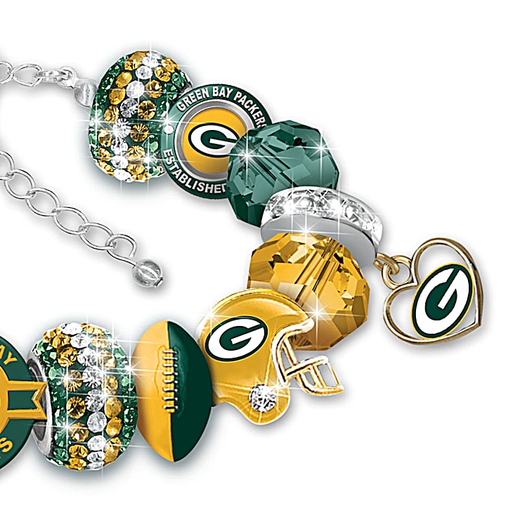 Green Bay Packers | Football Jewelry | Necklaces | Earrings | Bracelets | Keychains Bracelet