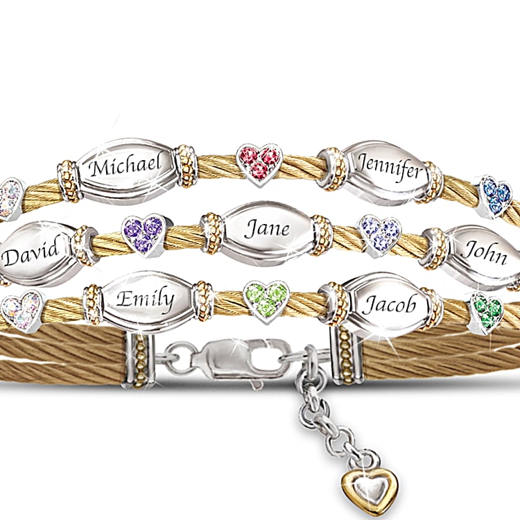 Personalized family bracelets hotsell