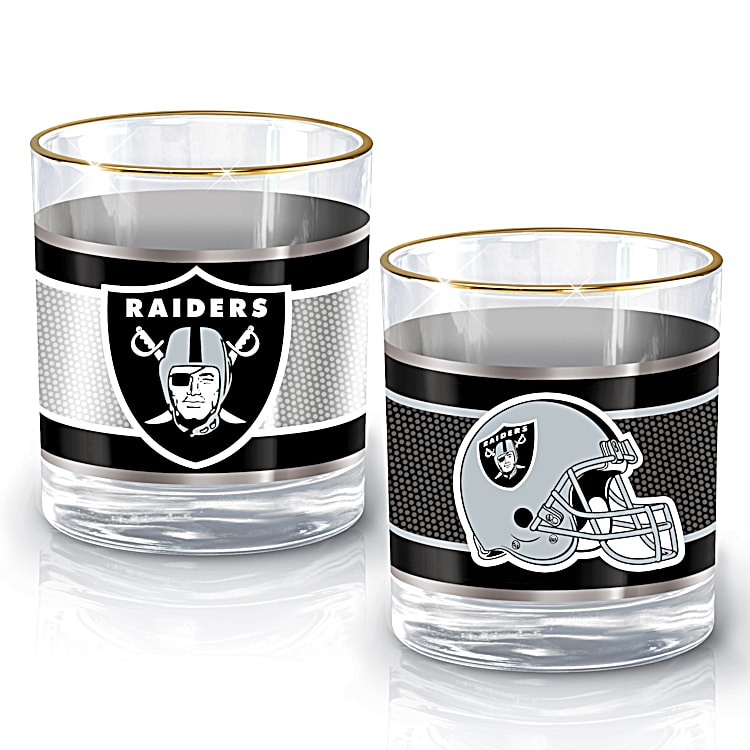 Raiders Gift Set Personalized Raiders Liquor Decanter Set 
