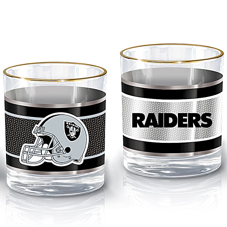 Las Vegas Raiders 8oz. Stainless Steel Flask & 2oz. Shot Glass Set