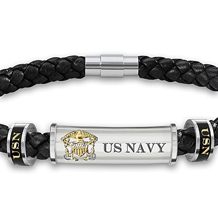 Mens navy bracelet sales