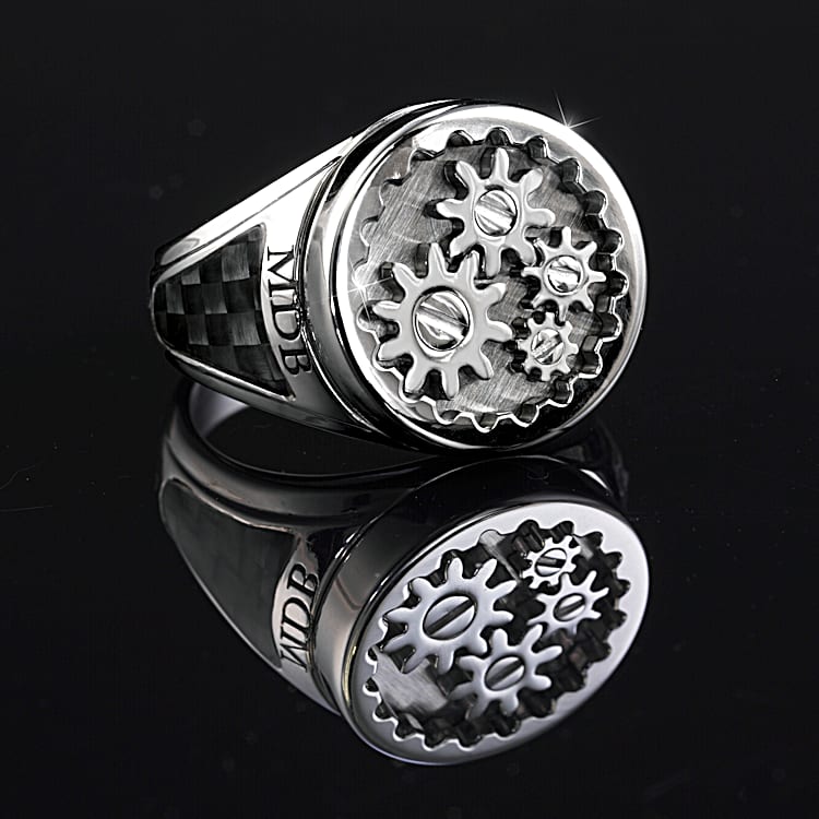 Gearhead wedding rings sale