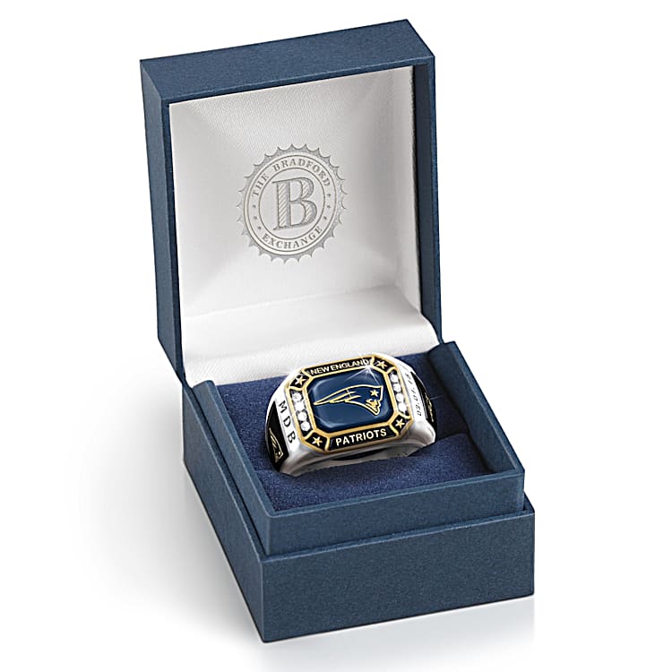 New England Patriots Super Bowl XLIX Champions Patriots Pride Personalized Mens Ring