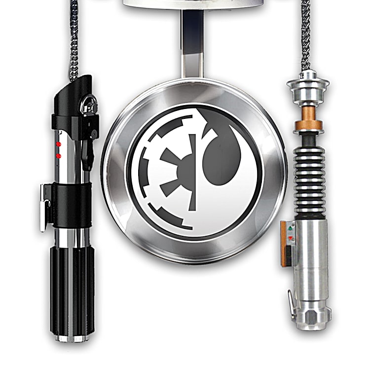 STAR WARS: Sith Vs. Jedi Wall Clock With Illuminated Lightsabers STAR WARS: Sith Vs. Jedi Wall Clock With Illuminated Lightsabers