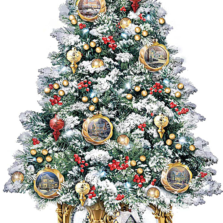 Thomas Kinkade Snow-Kissed Holiday Memories Tabletop Tree Thomas Kinkade Snow-Kissed Holiday Memories Tabletop Tree