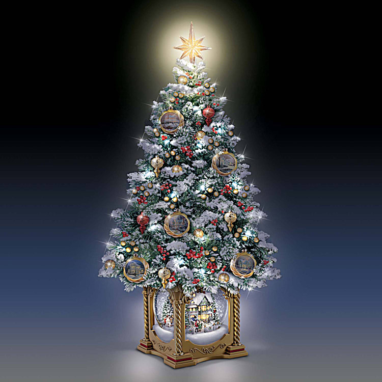 Thomas Kinkade Snow-Kissed Holiday Memories Tabletop Tree Thomas Kinkade Snow-Kissed Holiday Memories Tabletop Tree