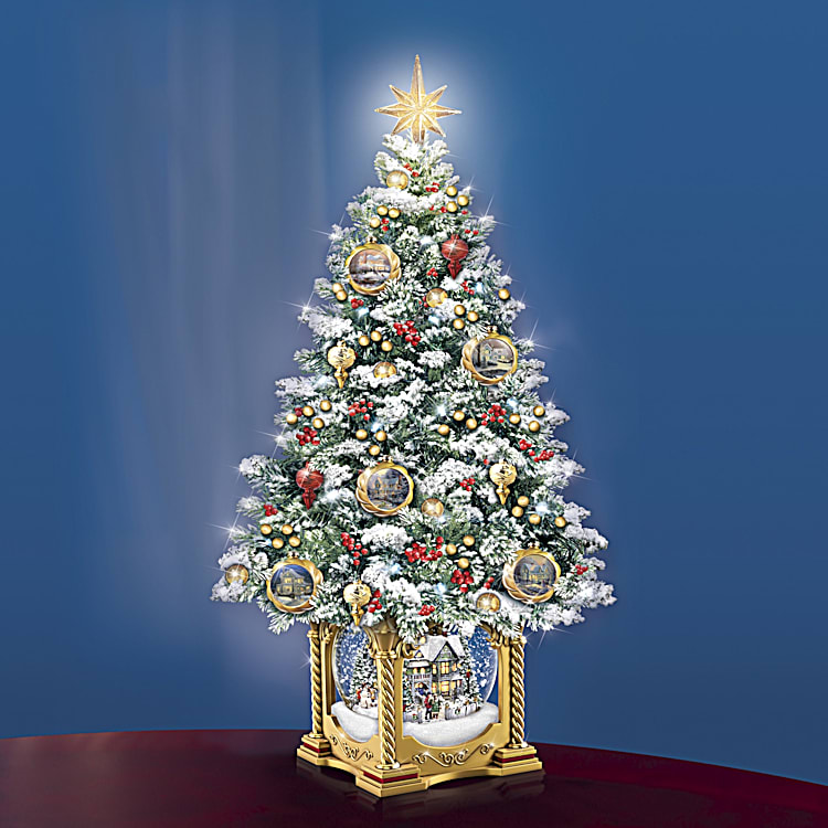 Thomas Kinkade Snow-Kissed Holiday Memories Tabletop Tree Thomas Kinkade Snow-Kissed Holiday Memories Tabletop Tree