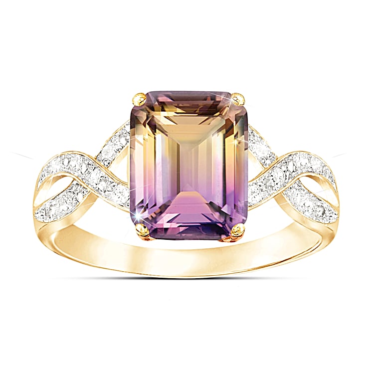 Ametrine ring online