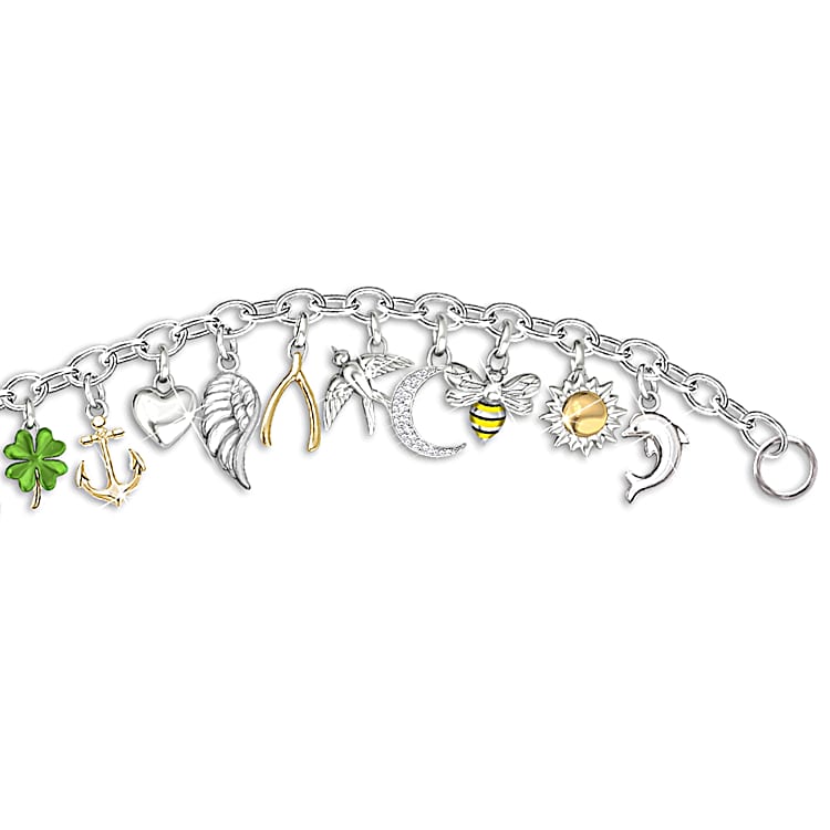 Endless Luck Charm Bracelet With 20 Symbolic Charms