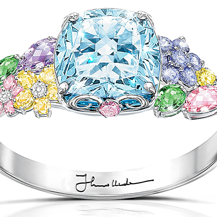 Thomas Kinkade Colors Of Inspiration Womens Floral Ring