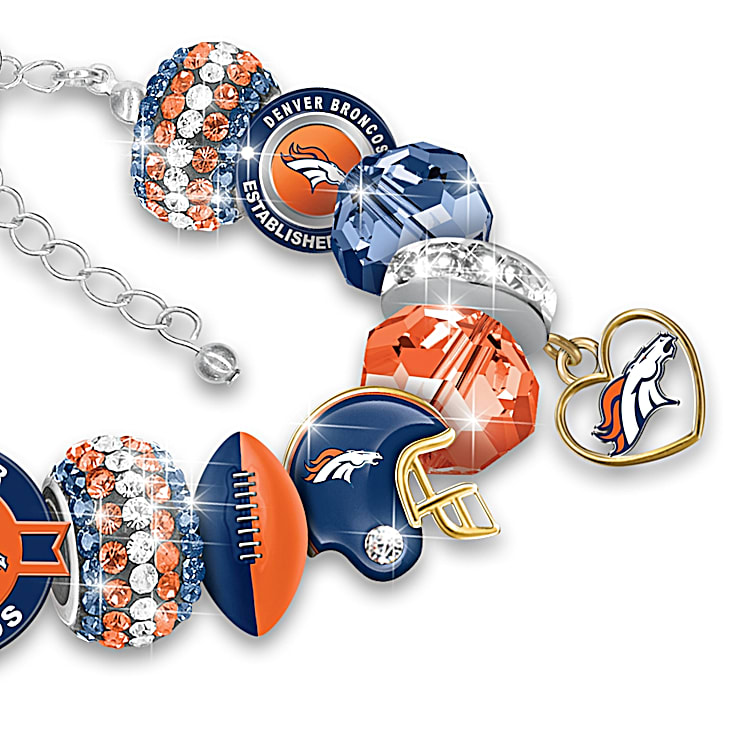 Fashionable Fan Denver Broncos NFL Charm Bracelet