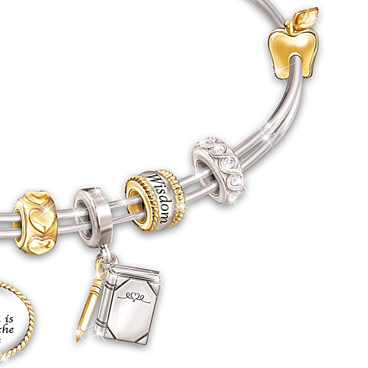 Pandora teacher charm bracelet top