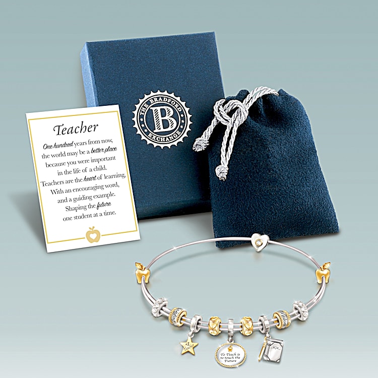 Teacher 2025 charm bangle
