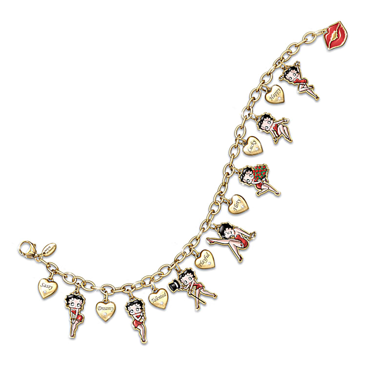 Charming Appeal Betty Boop Charm Bracelet