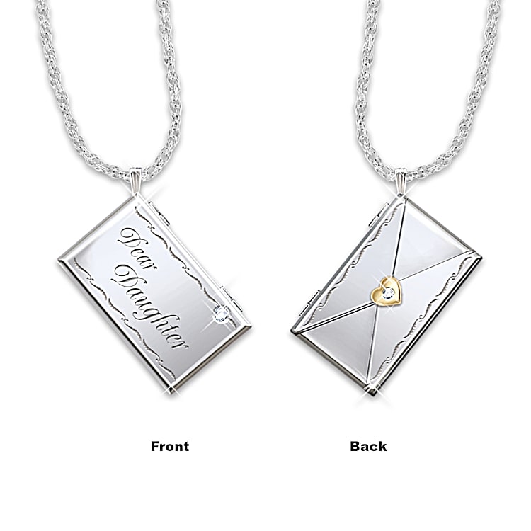 Dear daughter envelope pendant 2025