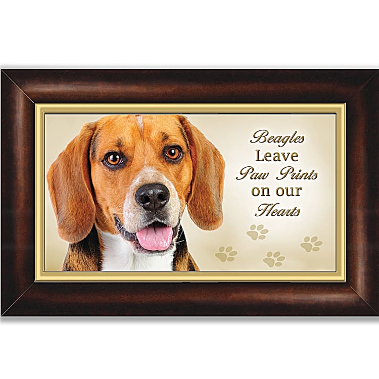 Beagles Leave Paw Prints On Our Hearts Music Box