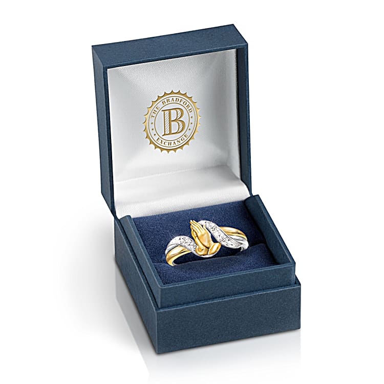 Praying hands ring hotsell