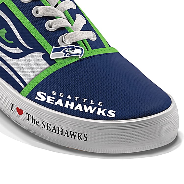 I Love The Seattle Seahawks Women s Canvas Shoes