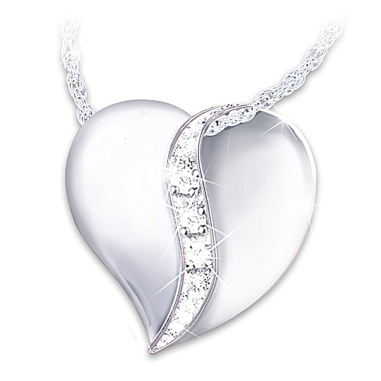 Bradford exchange heart necklace discount