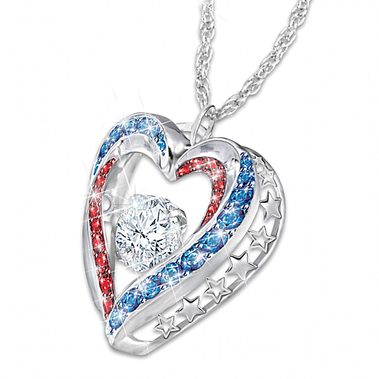 Bradford exchange sale heart necklace