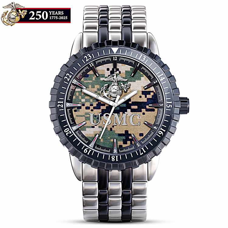 US Marine Corps Pride Mens Camo Watch