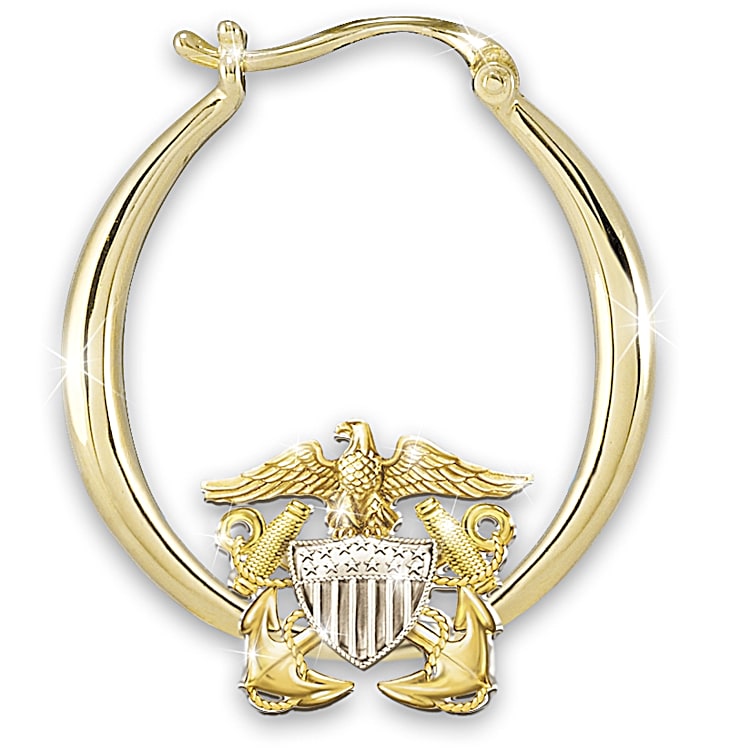 Us navy earrings sale