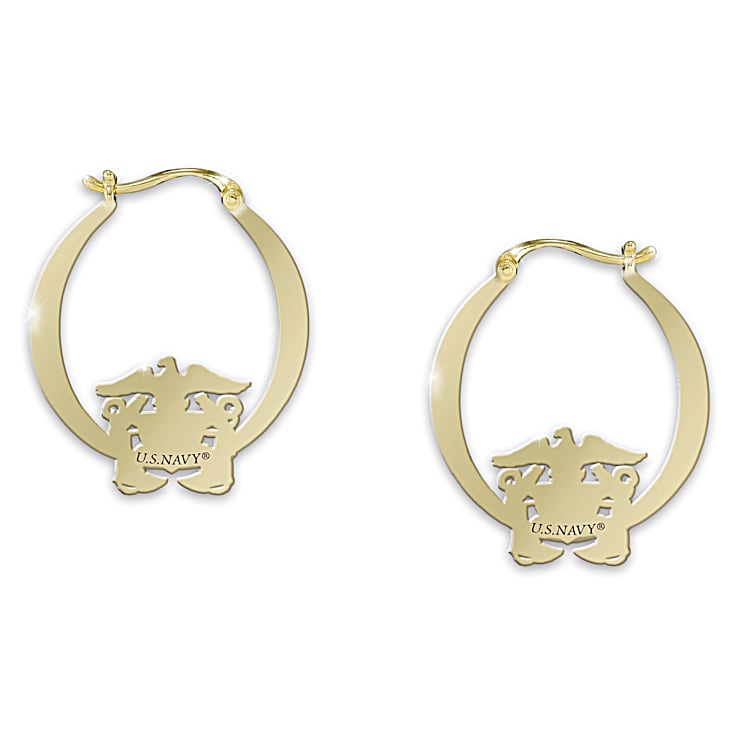 Us navy earrings sale