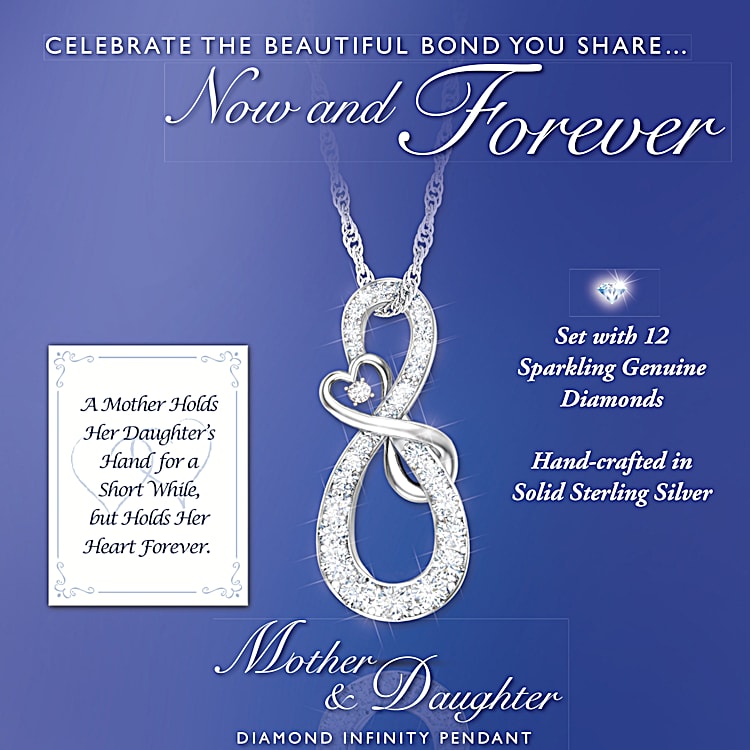 Infinity necklace mother and daughter deals