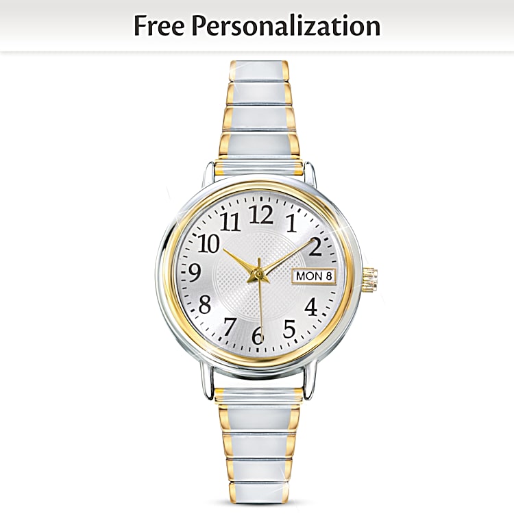 Classic Daytimer Water Resistant Personalized Womens Watch