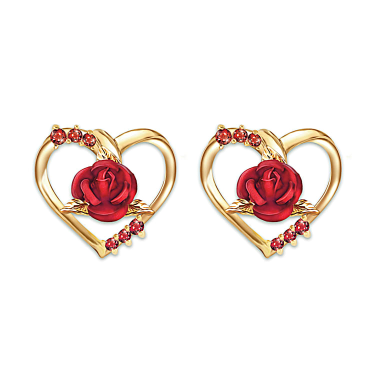 Genuine ruby earrings 2025