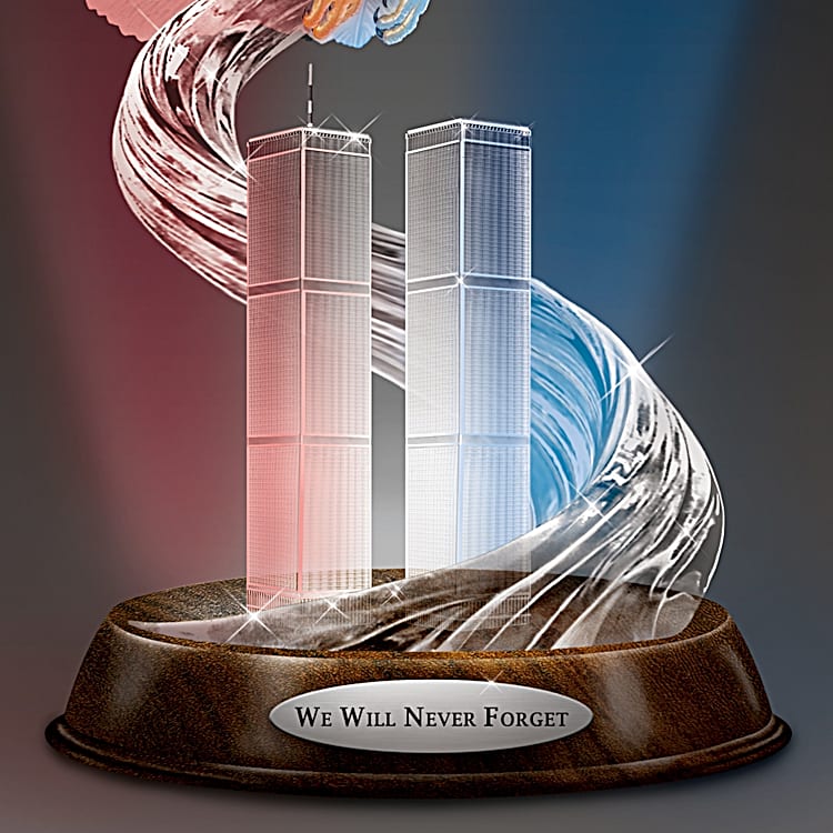 Never Forget Illuminated 9/11 Tribute Sculpture