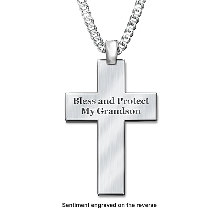Blessed cross necklace deals