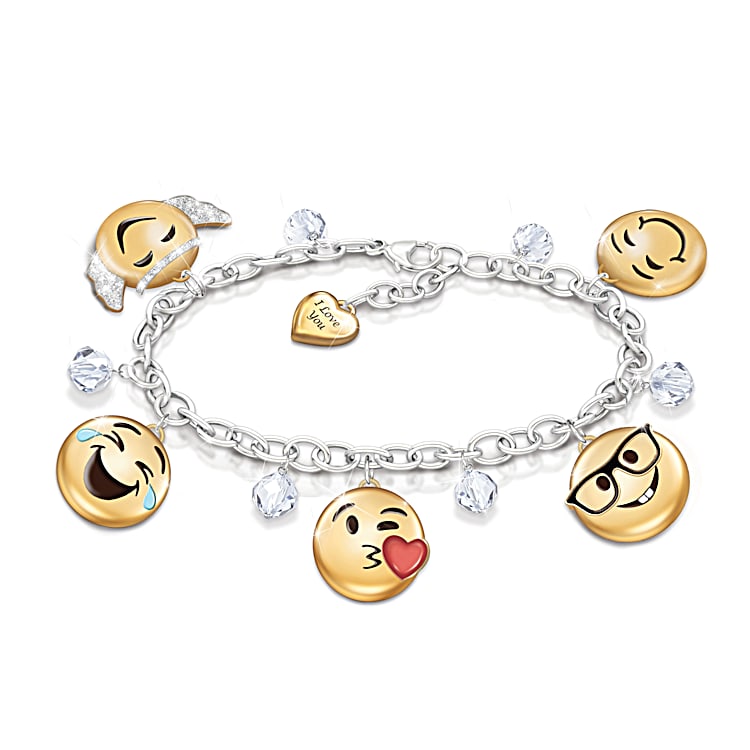 Emoji charm bracelet discount