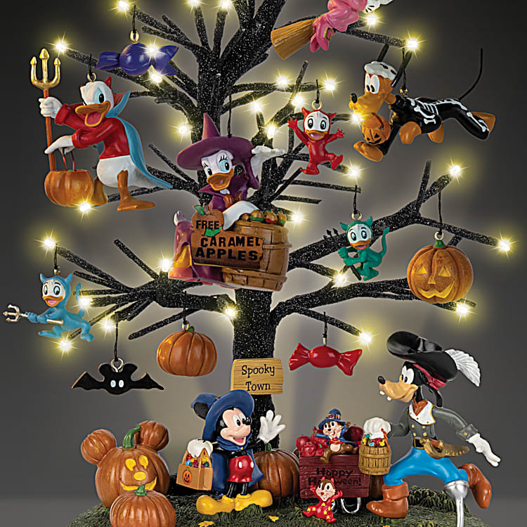 Disney Trick Or Treat Illuminated Halloween Tabletop Tree