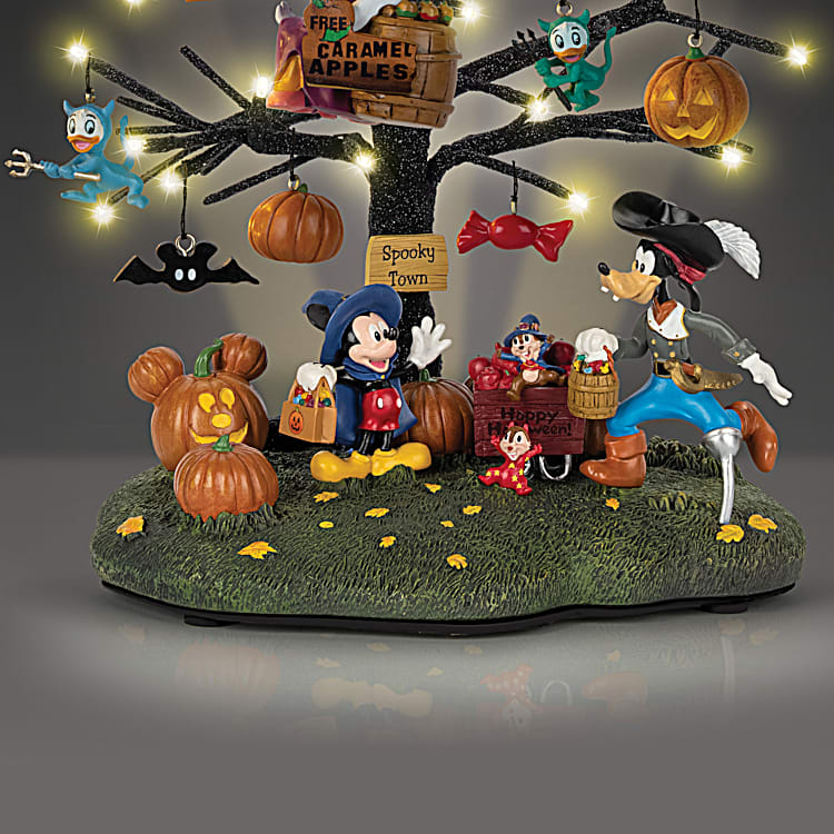 Disney Trick Or Treat Illuminated Halloween Tabletop Tree