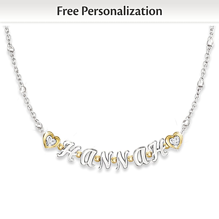 Sterling silver personalized necklace hot sale