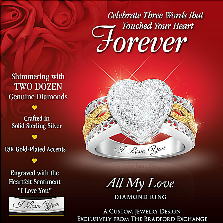 Bradford exchange heart ring deals
