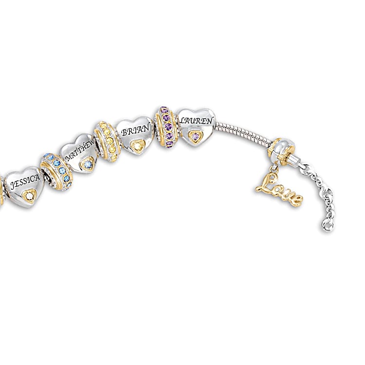 Personalized birthstone bracelet for mom shop