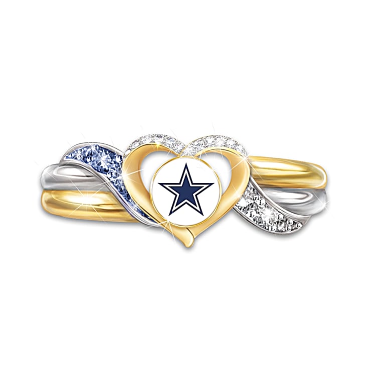 Dallas cowboys rubber wedding rings hotsell