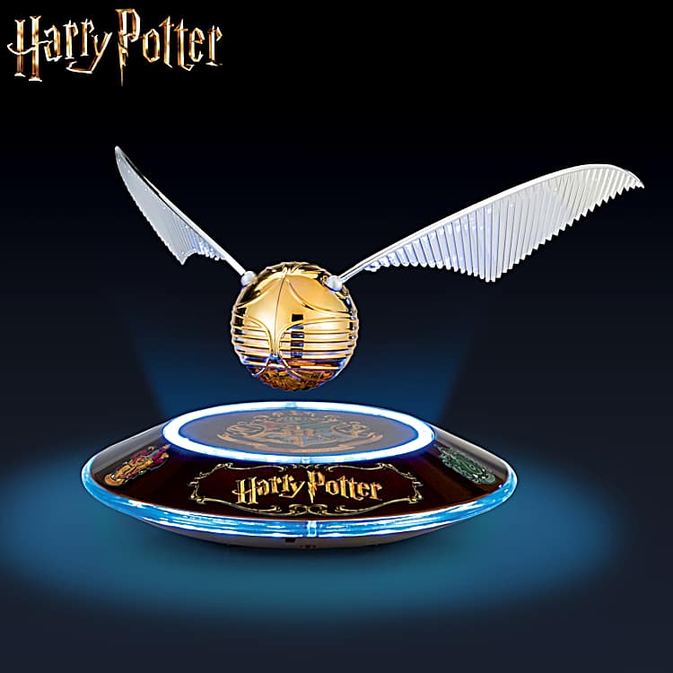 HARRY POTTER Levitating GOLDEN SNITCH Sculpture