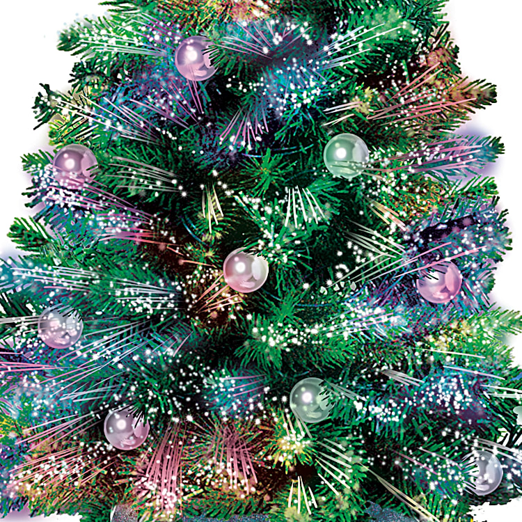 Thomas Kinkade Holiday Sparkle Color-Changing Fiber-Optic