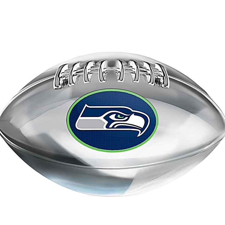 Seattle Seahawks Levitating Football Sculpture