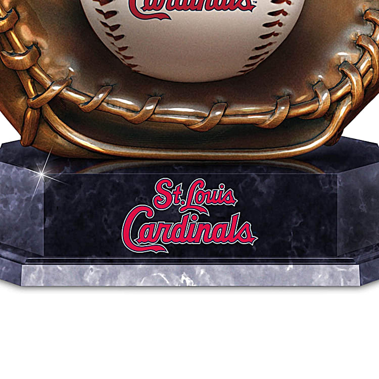 MLB St Louis Cardinals Game used Baseball Cufflinks in Silver - Cufflinks Depot