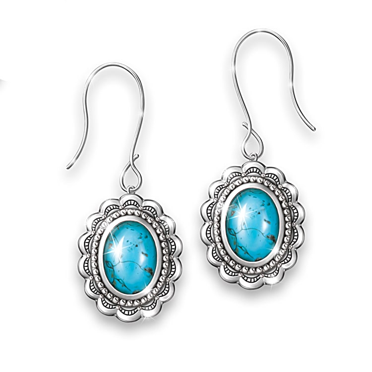 Turquoise necklace and earrings sale