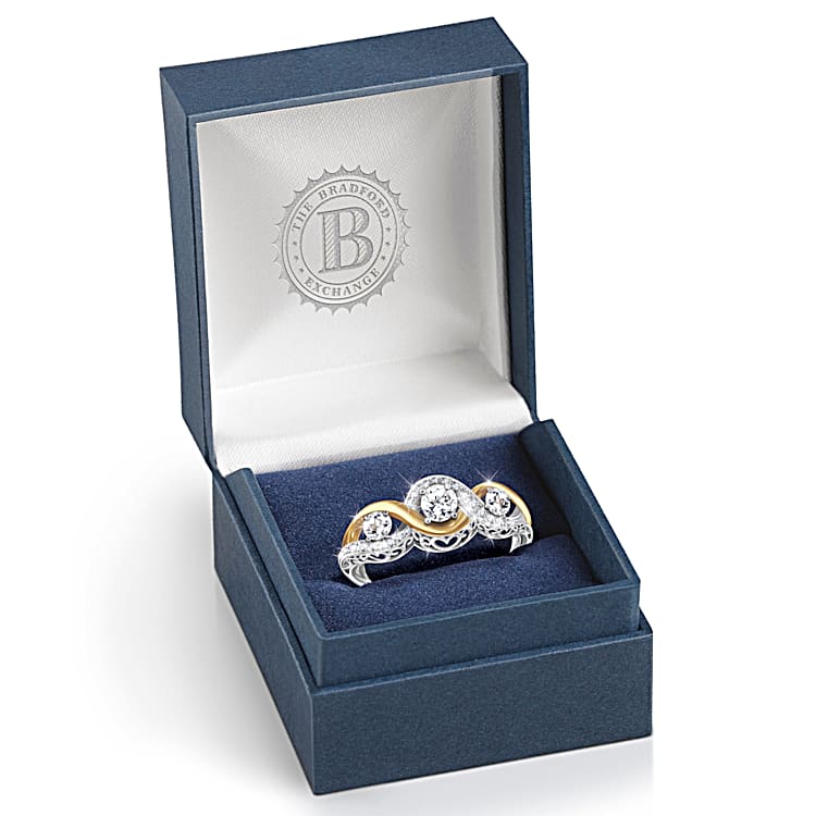 I Love You Always Womens Topaz Ring