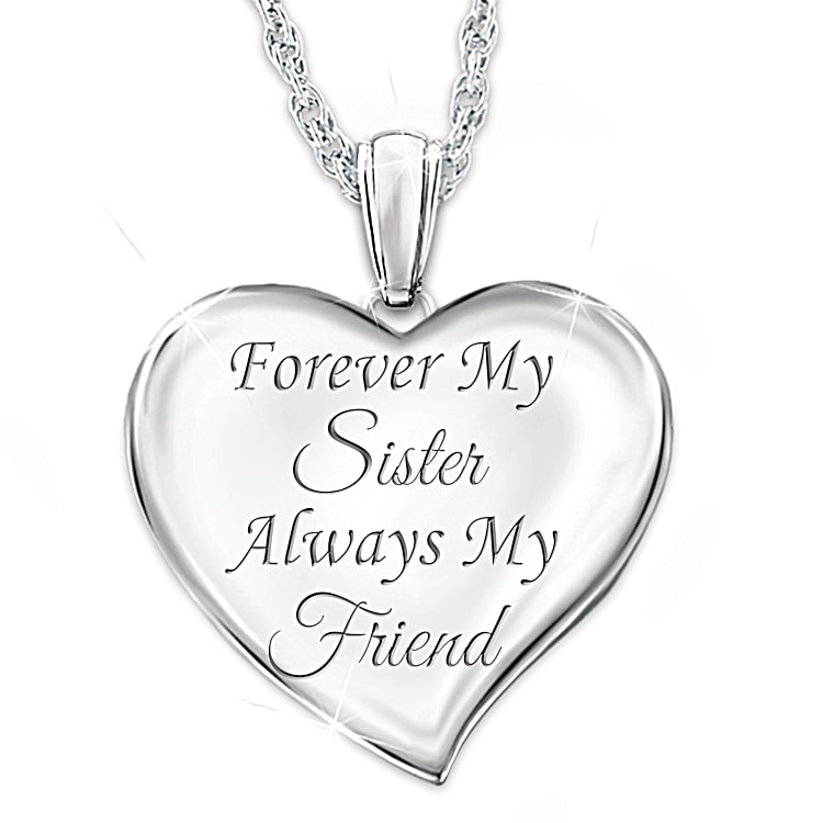 Sister diamond necklace cheap