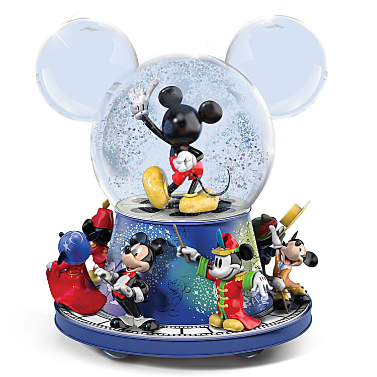 Disney Mickey Mouse Rotating Glitter Globe